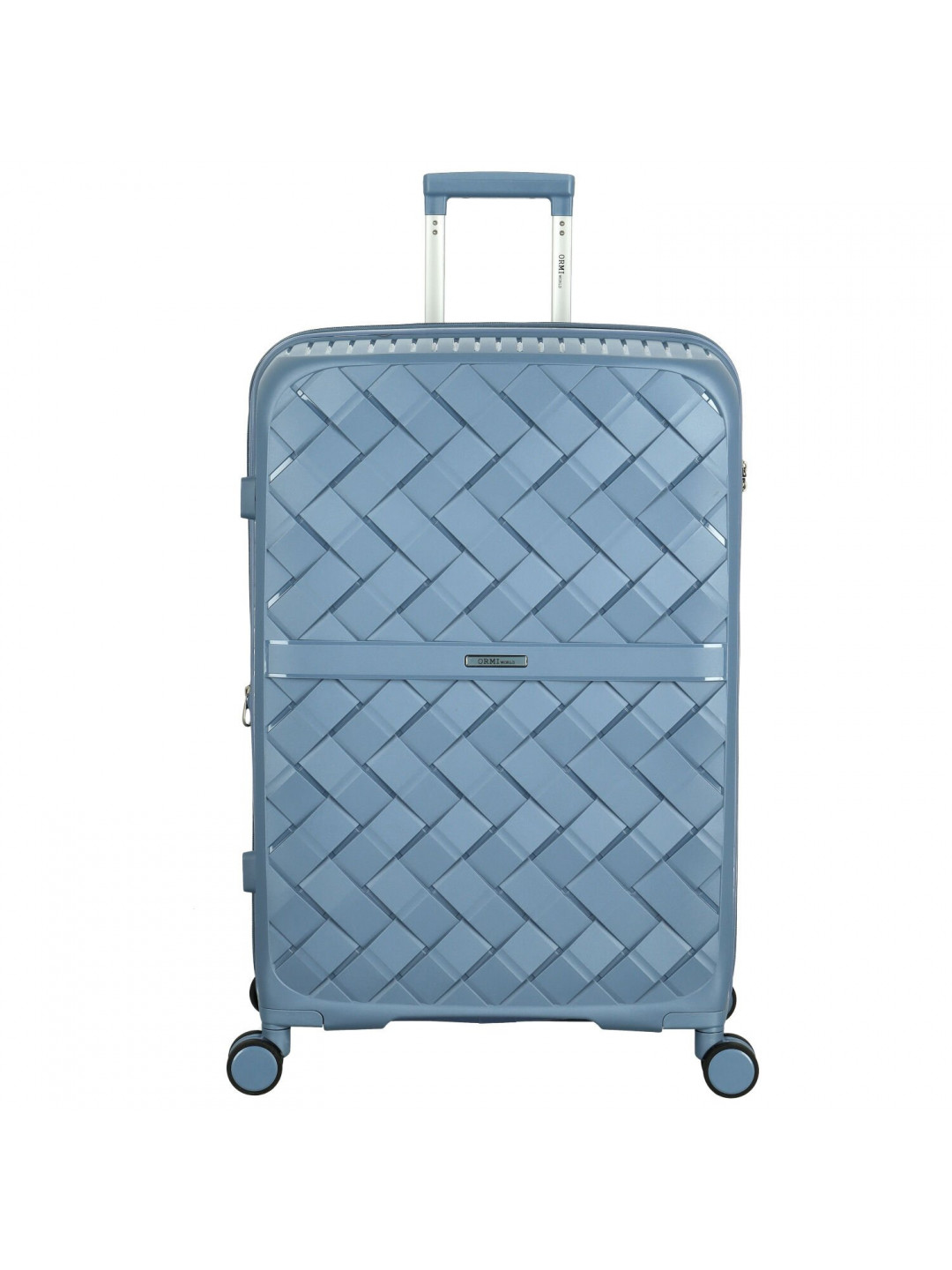 Cestovní plastový kufr Ormi Galileo velikost M džínově modrý